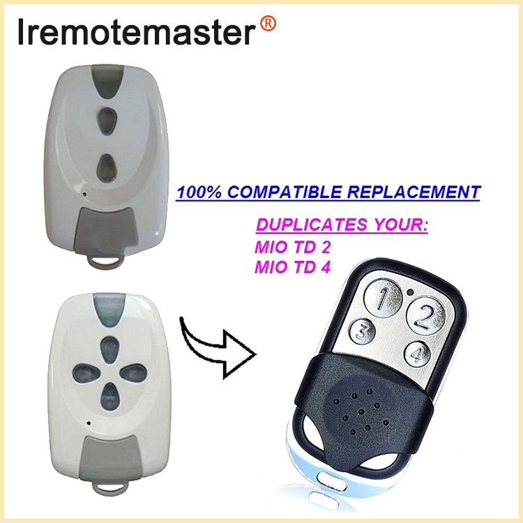 MIO TR2 TR4 Garage Remote Control Roll Code 433MHz